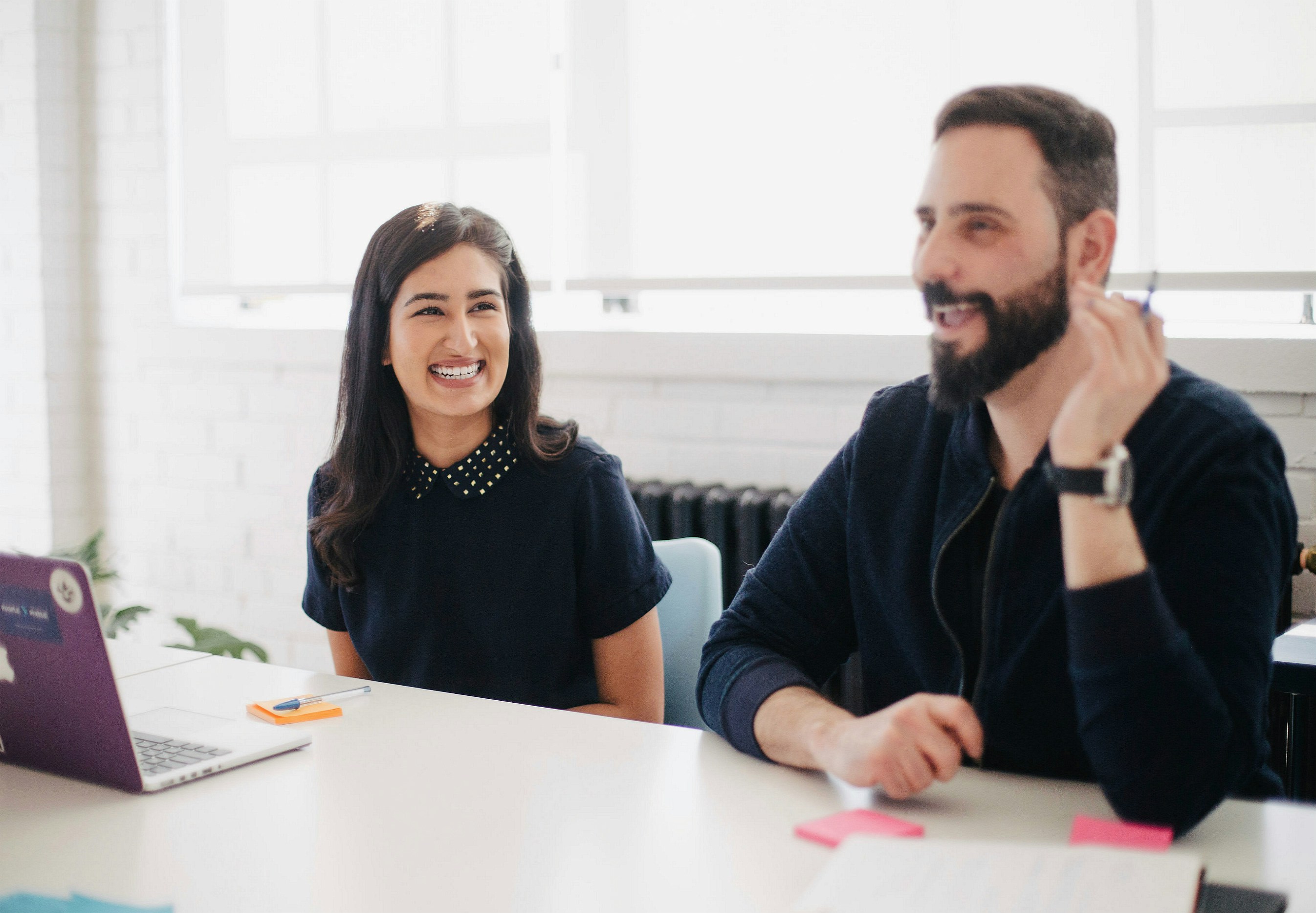 Professional team collaboration in modern office environment